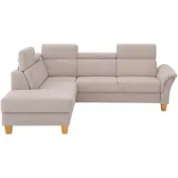 Otto Home Ecksofa "Conville L-Form", grau (elephant), B:247cm H:84cm T:217cm, 100% Polyester, Sofas, Ecksofa, Federkern, wahlweise mit Schlaffunktion und Bettkasten bzw. Stauraum