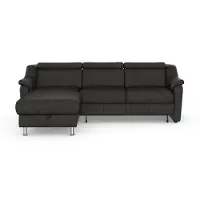 Sit&More Ecksofa SIT & MORE "Freetown L-Form", grau (anthrazit), B:257cm H:84cm T:166cm, Sofas, Ecksofa, inklusive Kopfteilverstellung und komfortablem Federkern