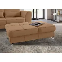 Sit&More Hocker SIT & MORE "Bendigo", braun (cappucino), B:114cm H:42cm T:71cm, Hocker, Hocker, mit Klappfunktion, Bodenfreiheit 12 cm, wahlweise in 2 Fußfarben