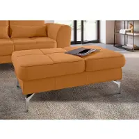 Sit&More Hocker SIT & MORE "Bendigo", gelb (curry), B:114cm H:45cm T:71cm, Hocker, Hocker, mit Klappfunktion, Bodenfreiheit 15 cm, wahlweise in 2 Fußfarben