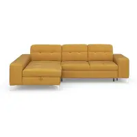 Sit&More Ecksofa SIT & MORE "Baviene L-Form", gelb (senf), B:286cm H:92cm T:176cm, Sofas, Ecksofa, inklusive Sitztiefenverstellung & Federkern, optional Schlaffunktion