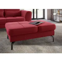 Sit&More Hocker SIT & MORE "Bendigo", rot, B:114cm H:45cm T:71cm, Hocker, Hocker, mit Klappfunktion, Bodenfreiheit 15 cm, wahlweise in 2 Fußfarben
