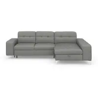 Sit&More Ecksofa SIT & MORE "Baviene L-Form", grau, B:286cm H:92cm T:176cm, Sofas, Ecksofa, inklusive Sitztiefenverstellung & Federkern, optional Schlaffunktion