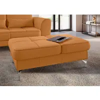 Sit&More Hocker SIT & MORE "Bendigo", gelb (curry), B:114cm H:42cm T:71cm, Hocker, Hocker, mit Klappfunktion, Bodenfreiheit 12 cm, wahlweise in 2 Fußfarben