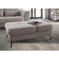 Sit&More Hocker SIT & MORE "Bendigo", beige (sand), B:114cm H:42cm T:71cm, Hocker, Hocker, mit Klappfunktion, Bodenfreiheit 12 cm, wahlweise in 2 Fußfarben