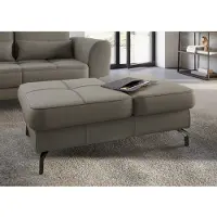 Sit&More Hocker SIT & MORE "Bendigo", braun (schlamm), B:114cm H:42cm T:71cm, Hocker, Hocker, mit Klappfunktion, Bodenfreiheit 12 cm, wahlweise in 2 Fußfarben