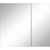 Home affaire Spiegelschrank "Wisla", grau (anthrazit, weiß), B:80cm H:70cm T:15cm, Holzwerkstoff, Schränke, Spiegelschrank, Breite 80 cm