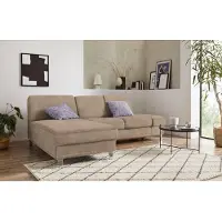 Sit&More Ecksofa SIT & MORE "Clio L-Form", beige, B:246cm H:89cm T:165cm, Sofas, Ecksofa, optional Schlaffunktion oder Vorziehsitz und Bettkasten, Federkern