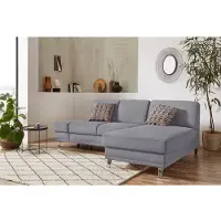 Sit&More Ecksofa SIT & MORE "Clio L-Form", grau, B:246cm H:89cm T:165cm, Sofas, Ecksofa, wahlweise mit Bettfunktion oder Vorziehsitz und Bettkasten, Federkern