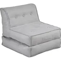 Inosign Sessel "Pia", grau (hellgrau), B:83cm H:84cm, Sessel, Sessel, Loungesessel in 2 Größen, mit Schlaffunktion und Pouf-Funktion.