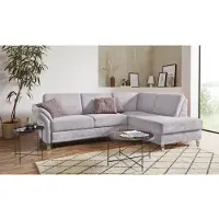 Sit&More Ecksofa SIT & MORE "Clio L-Form", silber, B:254cm H:89cm T:190cm, Sofas, Ecksofa, wahlweise mit Schlaffunktion und Bettkasten, inklusive Federkern