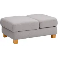 Home affaire Polsterhocker "Dundee", grau, B:75cm H:46cm T:109cm, Struktur fein (100% Polyester), Hocker, Polsterhocker, mit Klappfunktion - wie ein Sessel nutzbar