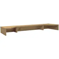 Mäusbacher Schreibtischaufsatz MÄUSBACHER "Big System Office", braun (asteiche), B:137cm H:14cm T:40cm, Holzwerkstoff, Möbelaufsätze, Schreibtischaufsatz, Breite 137 cm