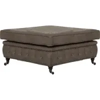 Home affaire Polsterhocker "Aarburg", grau (stein), B:100cm H:50cm T:70cm, 100% Polyester, Hocker, Polsterhocker, passend zur Serie "Aarburg"