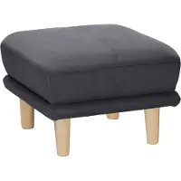 Trendmanufaktur Fußhocker "Cecilia", grau (graphit), B:66cm H:44cm T:66cm, Hocker, Fußhocker