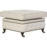 Home affaire Polsterhocker "Aarburg", beige, B:75cm H:50cm T:70cm, 100% Polyester, Hocker, Polsterhocker, passend zur Serie "Aarburg"