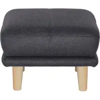 Trendmanufaktur Fußhocker "Cecilia", grau (dunkelgrau), B:66cm H:44cm T:66cm, Hocker, Fußhocker