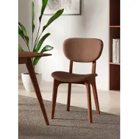 Home affaire "COZY Made in Italy" (Set) 2 Stk.Gestell in Buche, Kirsch- oder Nussbaum, Massivholz, Design Stuhl