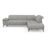 Sit&More Ecksofa SIT & MORE "Cool L-Form", silber, B:272cm H:79cm T:220cm, Sofas, Ecksofa, wahlweise mit Kopfteilverstellung und Vorziehsitz motorisch