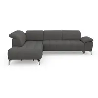 Sit&More Ecksofa SIT & MORE "Cool L-Form", grau, B:272cm H:79cm T:220cm, Sofas, Ecksofa, wahlweise mit Kopfteilverstellung und Vorziehsitz, motorisch