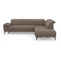 Sit&More Ecksofa SIT & MORE "Cool L-Form", grau (taupe), B:272cm H:79cm T:220cm, Sofas, Ecksofa, wahlweise mit Kopfteilverstellung und Vorziehsitz motorisch