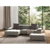 Sit&More Ecksofa SIT & MORE "Cool L-Form", grau (hellgrau), B:290cm H:79cm T:185cm, Sofas, Ecksofa, wahlweise mit Kopfteilverstellung und Vorziehsitz, motorisch