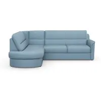 Sit&More Ecksofa SIT & MORE "Panini L-Form", blau (hellblau), B:243cm H:87cm T:155cm, Sofas, Ecksofa, wahlweise mit Vorziehsitz und Bettkasten