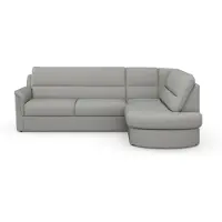 Sit&More Ecksofa SIT & MORE "Panini L-Form", silber, B:243cm H:87cm T:175cm, Sofas, Ecksofa, wahlweise mit Bettfunktion und Bettkasten