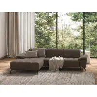 Sit&More Ecksofa SIT & MORE "Cool L-Form", grau (taupe), B:290cm H:79cm T:185cm, Sofas, Ecksofa, wahlweise mit Kopfteilverstellung und Vorziehsitz, motorisch