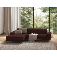 Sit&More Ecksofa SIT & MORE "Cool L-Form", lila (chianti), B:290cm H:79cm T:185cm, Sofas, Ecksofa, wahlweise mit Kopfteilverstellung und Vorziehsitz, motorisch