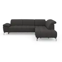 Sit&More Ecksofa SIT & MORE "Cool L-Form", grau (fango), B:272cm H:79cm T:220cm, Sofas, Ecksofa, wahlweise mit Kopfteilverstellung und Vorziehsitz, motorisch