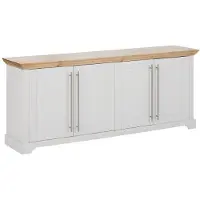 Otto Home Kommode "Melissa, Sideboard", weiß (weiß, honig), B:171cm H:70cm T:39cm, Massivholz, Sideboards, Kommode, aus massiver Kiefer, FSC zertifiziert, 4-türig, Breite 171 cm