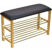 Inosign Schuhbank , grau (messingfarben), B:80cm H:50cm T:30cm, Sitzbänke, Schuhbank