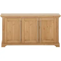 Otto Home Kommode "Melissa", beige (natur), B:132cm H:70cm T:39cm, Massivholz, Sideboards, Kommode, aus massiver Kiefer, FSC zertifiziert, 3-türig, Breite 132 cm