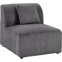 Otto Home Sessel "Alesund", grau (anthrazit), B:80cm H:84cm T:100cm, Cord (100% Polyester);Filzoptik (100% Polyester), Sessel, Sessel, als Einzelteil oder Modulteil für Sets