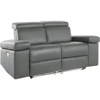 Home affaire 2-Sitzer "Kilado", grau, B:172cm H:98cm T:99cm, Sofas, 2-Sitzer, mit Relaxfunktion, verstellbarer Armlehne, Kopfteilverstellung