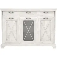 Forte Sideboard "Kashmir", weiß (pinia weiß), B:177,7cm H:127,7cm T:48,2cm, Sideboards, Sideboard, Breite 177 cm