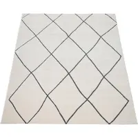 Paco Home Teppich "Haral 786", rechteckig, 9 mm Höhe, Kurzflor, Scandi Design, Rauten Motiv
