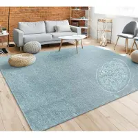 Paco Home Teppich "Porto 890", rechteckig, 13 mm Höhe, Kurzflor, Uni-Farben, ideal im Wohnzimmer & Schlafzimmer