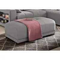 Home affaire Hocker "Viborg", grau, B:122cm H:47cm T:67cm, Filzoptik (100% Polyester);Struktur (100% Polyester);Struktur fein ( 100% Polyester), Hocker, Hocker