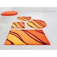 Grund Badematte "Belize, Badvorleger, Badezimmer Teppich, sehr weich" Gr. 1, orange (terra), H:20mm, Polyacryl, Badematten, Badematte, weiche Haptik, auch als 3 teiliges Set erhältlich, Made in Europe