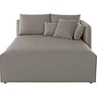 Otto Home Ottomane "Nöre", grau, B:138cm H:86cm T:168cm, 100% Polypropylene, Sofas, Ottomane, Lounge-Modul - zum eigenen Zusammenstellen, Breite 138cm, Tiefe 168cm