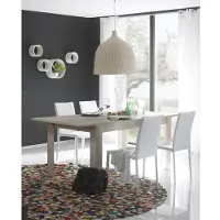 Home affaire Esstisch , braun (eichefarben sägerau), B:137cm H:79cm T:90cm, Tische, Esstisch, erweiterbar durch Ansteckplatte