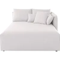 Andas Ottomane "Nöre", beige (creme), B:138cm H:86cm T:168cm, 100% Polyester, Sofas, Ottomane, Lounge-Modul - zum eigenen Zusammenstellen, Breite 138cm, Tiefe 168cm