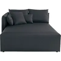 Andas Ottomane "Nöre", grau (anthrazit), B:138cm H:86cm T:168cm, 100% Polyester, Sofas, Ottomane, Lounge-Modul - zum eigenen Zusammenstellen, Breite 138cm, Tiefe 168cm
