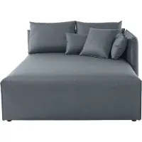 Otto Home Ottomane "Nöre", grau (mittelgrau), B:138cm H:86cm T:168cm, 100% Polyester, Sofas, Ottomane, Lounge-Modul - zum eigenen Zusammenstellen, Breite 138cm, Tiefe 168cm