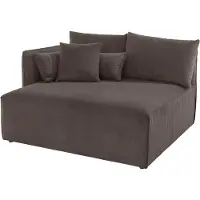 Andas Ottomane "Nöre", braun, B:138cm H:86cm T:128cm, 100% Polyester, Sofas, Ottomane, kurzes Lounge-Modul - zum Zusammenstellen, Breite 138 cm, Tiefe 128 cm