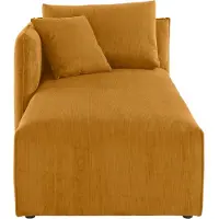 Otto Home Ottomane "Nöre", gelb (curry), B:90cm H:86cm T:172cm, 92% Polyester, 8% Polyamid, Sofas, Ottomane, Modul - zum Zusammenstellen; in vielen Bezugsqualitäten und Farben