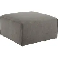 Andas Polsterhocker "Nöre", grau, B:80cm H:46cm T:80cm, 92% Polyester, 8% Polyamid, Hocker, Polsterhocker, Modul - zum Zusammenstellen; in vielen Bezugsqualitäten und Farben