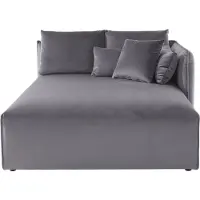 Otto Home Ottomane "Nöre", grau, B:138cm H:86cm T:168cm, 100% Polyester, Sofas, Ottomane, Lounge-Modul - zum eigenen Zusammenstellen, Breite 138cm, Tiefe 168cm